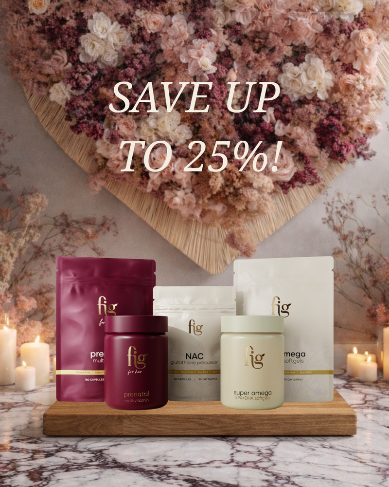 Prenatal Bundle for Her with NAC: Prenatal Multi + Super Omega + NAC