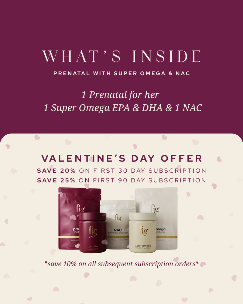 Prenatal Bundle for Her with NAC: Prenatal Multi + Super Omega + NAC