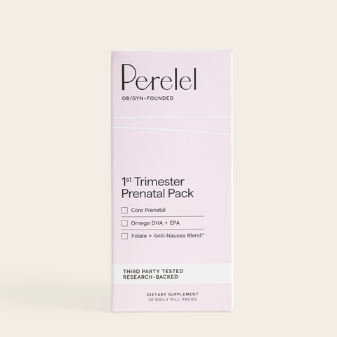 Perelel 1st Trimester Prenatal Pack product packaging