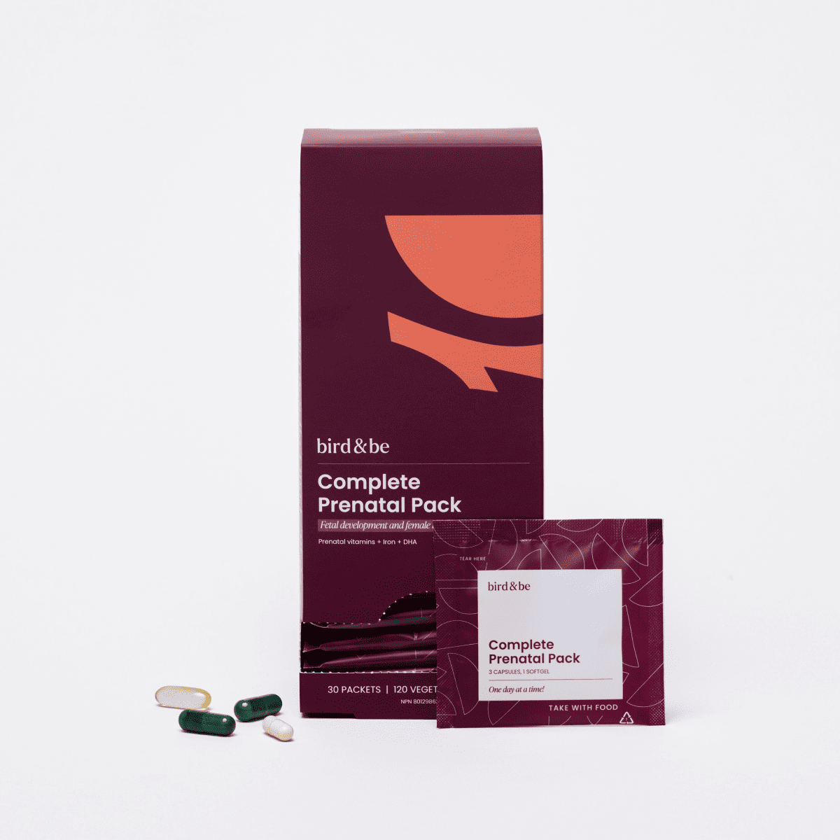 Bird&Be Complete Prenatal Pack product packaging
